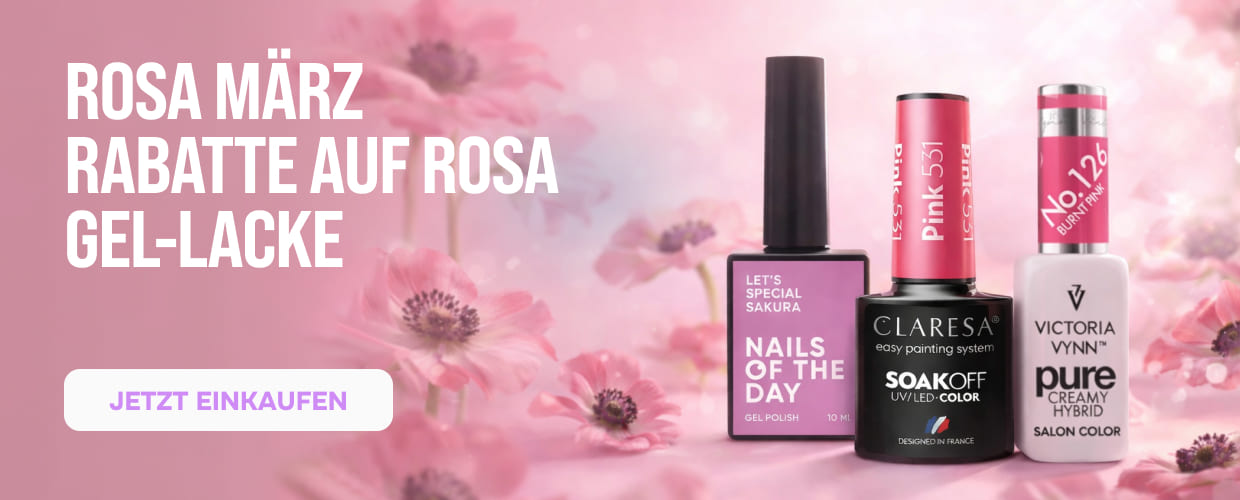 rosa UV-Nagellacke
