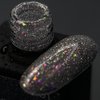 База NAILSOFTHENIGHT Reflective base 01 серебряные и розовые блестки, 10 ml - Фото №3