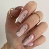 Gel polish MAKEAR Diamond S03 transparent with gold glitter 8 ml - Фото №3