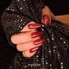 Gel polish MAKEAR Diamond S39 red with glitter 8 ml - Фото №3