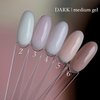 Гель для наращивания DARK Medium Gel №02 молочный, 15 мл - Фото №3