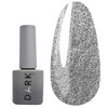 Гель-лак DARK Flash 02 темно-серебристый светоотражающий 10 мл - Фото №1