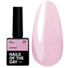 База для ногтей NAILSOFTHEDAY Cover NEW Formula 27 розовый с серебряным шиммером 10 мл - Фото №1