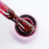 Gel polish Toki-Toki Flakes № 005 red with gold glitter 5 ml - Фото №2