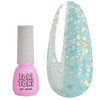 Gel polish Toki-Toki Unicorn UN07 translucent turquoise with glitter 5 ml - Фото №1