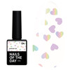 Топ NAILSOFTHEDAY Kupidon top 04 с голографическими сердцами без липкого слоя 10 мл - Фото №1