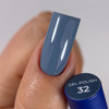 Gellack TOUCH Deep Pigment Gel Polish 32 Rauchblau 9 ml - Фото №3