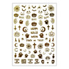 Nail stickers GNBLab halloween gold R233 - Фото №1
