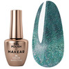Gel polish MAKEAR 898 dark turquoise reflective 8 ml - Фото №1