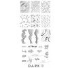 Пластина для стемпинга DARK 13 - Фото №1