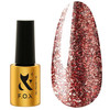 Gel polish FOX Moulin Rouge 007 dark red with leaf 7 ml - Фото №1