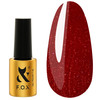 Gel polish FOX Moulin Rouge 010 bright red with raspberry shimmer 7 ml - Фото №1