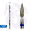 TUFI Profi Diamond Flame Nagelbohrer, 8 mm x 2,3 mm, blaue Kerbe (0328406) - Фото №2