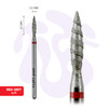 Manicure cutter TUFI profi Diamond Flame Tornado 10 mm × 2.3 mm Red Notch (0328407) - Фото №2