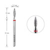Diamantfräser DARK rotes Tornado 2,3x10 mm - Фото №1