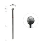 Фреза алмазная Staleks Pro Expert шар красная диаметр 3,5 мм