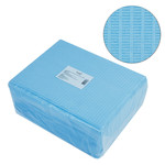 Disposable paper nail art table mat TUFI profi PREMIUM laminated waterproof blue 40х32 cm 50 pcs (0104201)