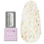 Тоp TUFI profi PREMIUM Diamond Potal Matte Top with potal and shimmer gold 8 ml (0125769)