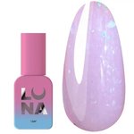 Base LUNA Crystal Base №2 milk-lilac with colored particles 13 ml (317-1256)