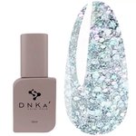 База DNKa Cover  Base №049 серебряный светоотражающий с пайетками разного размера 12 мл