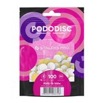 Сменные файлы белые для педикюрного диска на мягкой основе PODODISC STALEKS PRO S 100 грит (50 шт)