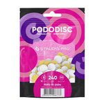 Replacement files white for pedicure disc on a soft base PODODISC STALEKS PRO S 240 grit (50 pcs)