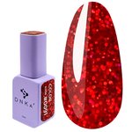 Gellack DNKa №0091 rot mit Glitzer 12 ml (GPDC0091)