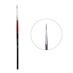 Кисточка для маникюра BLING 0000 красно-черный
