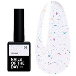Base NAILSOFTHEDAY Potal №02 milky with purple-turquoise and gold potal 10 ml