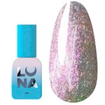 Gel polish LUNA №202 peach with shimmer, rubbed effect 13 ml (047-2751-0552)