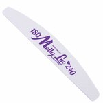 Пилочка для ногтей Safe Package MollyLac лодочка фиолетовая центральная 180/240