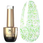 Гель-лак MAKEAR Daisy 624 прозрачный с зелеными блестками 8 мл