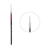 Кисточка для маникюра BLING 00 красно-черная