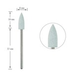Polierer TUFI profi PREMIUM Silikonkegel mittelscharf 408W grau (0243486)