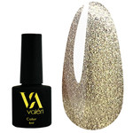 Gel polish VALERI Color № 107 soft golden with microshine 6 ml (VA107)