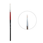 Кисточка для маникюра BLING 0 красно-черная