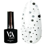 VALERI Dots Base № 66 white with black flakes 6 ml (VFB6-66)