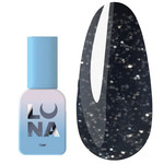 Gel polish LUNA №122 black with glitter 13 ml (047-2170-0406)