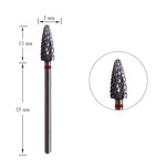 Cutter for manicure TBC Dark №201 carbide red corn