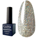 Гель-лак GA&MA Disco Cat №019 светоотражающий серебряно-золотой 10 мл (7702067)
