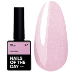 Nagelbase NAILSOFTHEDAY Cover NEW Formula 27 rosa mit Silberschimmer 10 ml