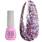 Gellack Toki-Toki Disco Nr. 004 rosa mit Glitzer 5 ml