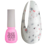 Base Toki-Toki Terazzo Base TR05 milchig mit schwarzem und rosa Blattgold 5 ml