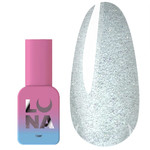 Base LUNA Opal Base №5 transparent mit weißem Glitter 13 ml