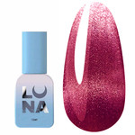 Gel polish LUNA Cat Eye Gel №254 burgundy, pink 13 ml (047-4119-1246)