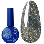 Nageltop Touch Twinkle Top 01 transparent mit braunem Glitzer und reflektierendem Schimmer 13 ml