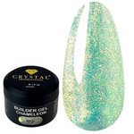Gel for extension Crystal Builder Gel Chameleon №2 golden green chameleon 15 ml