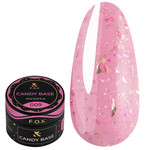 Base F.O.X Candy Base 009 rosa mit Glitzer und Blattgold 10 ml