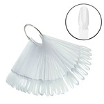 Palette for gel polishes FOX almond transparent 50 pcs