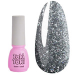 Base Toki-Toki Cosmo CB02 Reflektierender Unterlack, Silber mit Glitzer, 5 ml